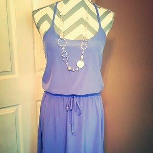 Athleta Novella Periwinkle Hi-Lo Maxi Dress Size 8